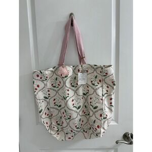 Shabby Chic Large Canvas Tote Bag